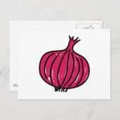 Red Onion Briefkaart (Voorkant / Achterkant)