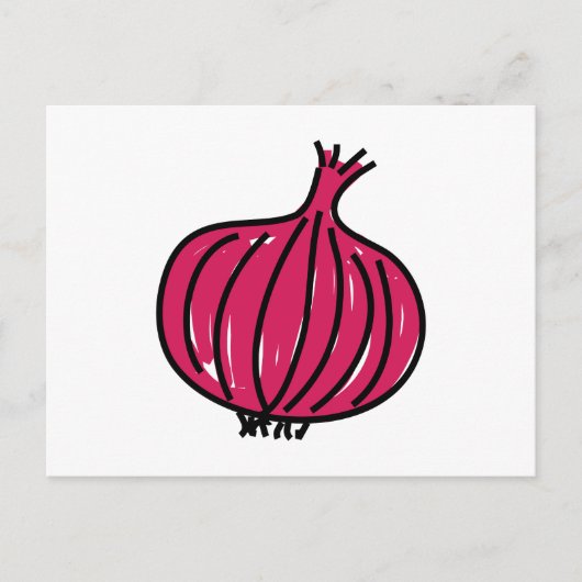 Red Onion Briefkaart (Voorkant)