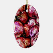 Red Onion Keramisch Ornament (Rechts)