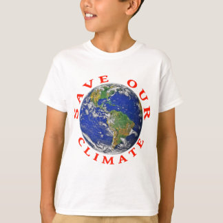 Red onze klimaat met Aarde T-shirt