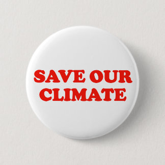 Red Onze Klimaat Ronde Button 5,7 Cm
