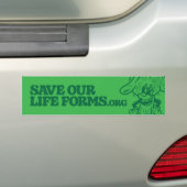 Red onze levensvormen Bumpersticker (Op auto)