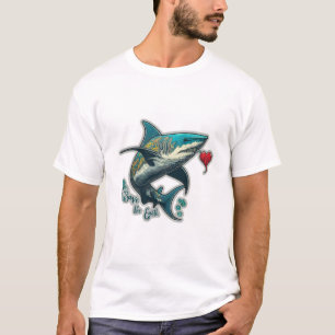 Red onze oceanen, betoverend Sark Fish T-shirt