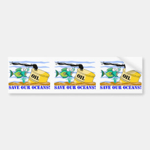 "Red onze oceanen" Bumpersticker
