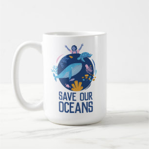 Red onze Oceanen Earth Day  Koffiemok