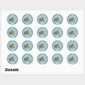 Red onze Oceans Turtle Stickers (Vel)