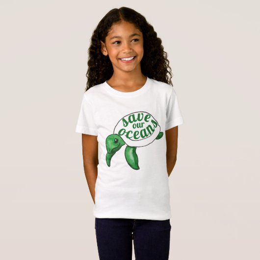 Red onze Oceans Zee Turtle T-shirt (Voorkant volledig)