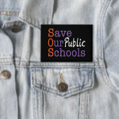 Red onze openbare scholen button (Insitu)