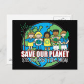 Red onze planeet briefkaart (Voorkant / Achterkant)