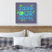Red onze planeet canvas afdruk (Insitu (Slaapkamer))