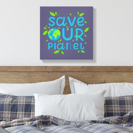 Red onze planeet canvas afdruk (Insitu (Slaapkamer))