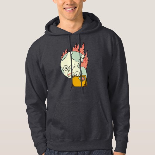 Red onze planeet - dag van de Aarde Hoodie (Voorkant)
