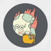 Red onze planeet - dag van de Aarde Labels (Design 1)