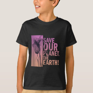 Red onze planeet De Aarde Olifant Milieu P T-shirt