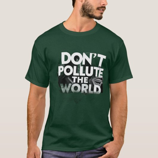 Red onze planeet ,groen t-shirt (Voorkant)