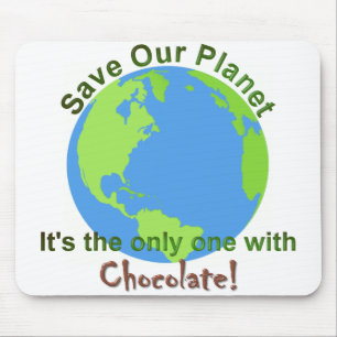 Red onze planeet Mousepad Muismat