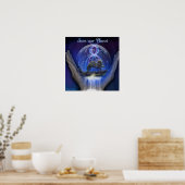 Red onze planeet poster (Keuken)