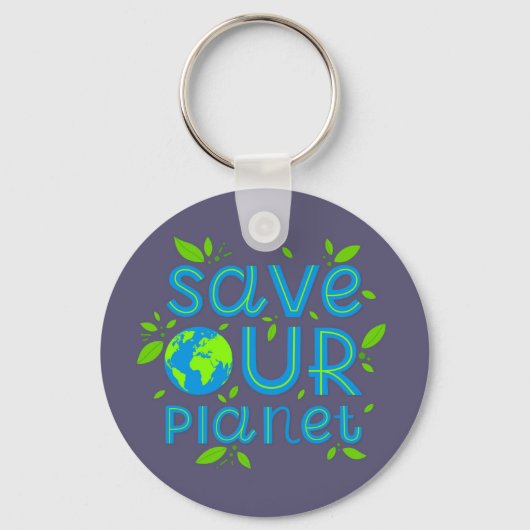 Red onze planeet sleutelhanger (Voorkant)