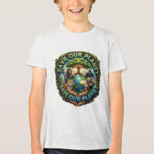 RED onze PLANEET Tri-Blend Shirt
