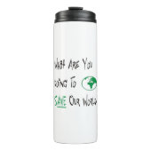 Red onze wereld thermosbeker (Voorkant)