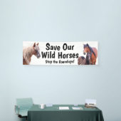 Red onze wilde paarden 2,5 x 8 banner (Beurs)