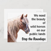 Red onze wilde paarden briefkaart (Voorkant / Achterkant)