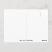 Red onze wilde paarden briefkaart (Achterkant)