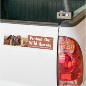 Red onze wilde paarden bumpersticker (Op Truck)