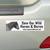Red onze wilde paarden bumpersticker (Op auto)