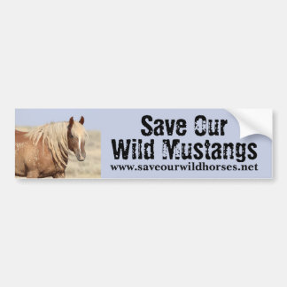 Red onze wilde paarden bumpersticker