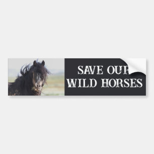 Red onze wilde paarden Jetstream Bumpersticker