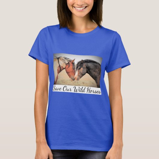 Red onze wilde paarden T-shirt (Voorkant)