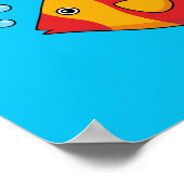 Red Orange Tropical Fish Poster (Hoek)