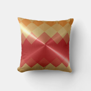 Red Oranje Chevron Pattern Kussen