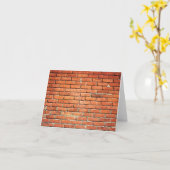 Red Oranje Small Brick Wall Kaart (Gele Bloem)