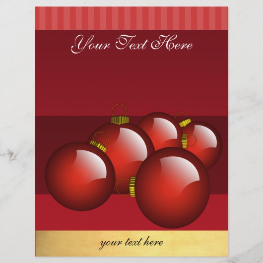 Red Ornamenten Business Flyer (Voorkant)