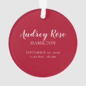 Red | Our First Christmas Grandparents | Bébé (dos)