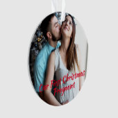 Red Our First Christmas Pregent Photo (devant)