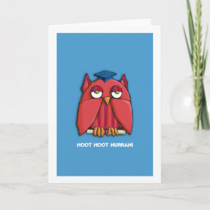 Red Owl Grad aqua Vous L'Avez Fait Carte De Félici