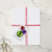 Red Paars Green Jingle Bells kerstcadeau Cadeaulabel (Met Touw)