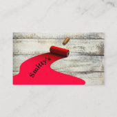 Red Paint & Roller Painting Company Visitekaartje (Achterkant)