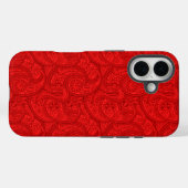 Red Paisley Case-Mate iPhone Case (Achterkant (horizontaal))