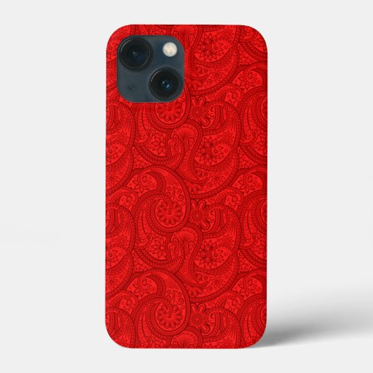 Red Paisley Case-Mate iPhone Case (Achterkant)