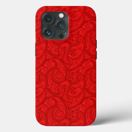 Red Paisley Case-Mate iPhone Case (Achterkant)