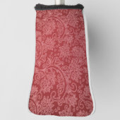 Red Paisley Damask Designer Floral Classic Golfheadcover (Draai 90)