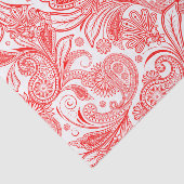 Red  Paisley Pattern Tissuepapier (Detail)