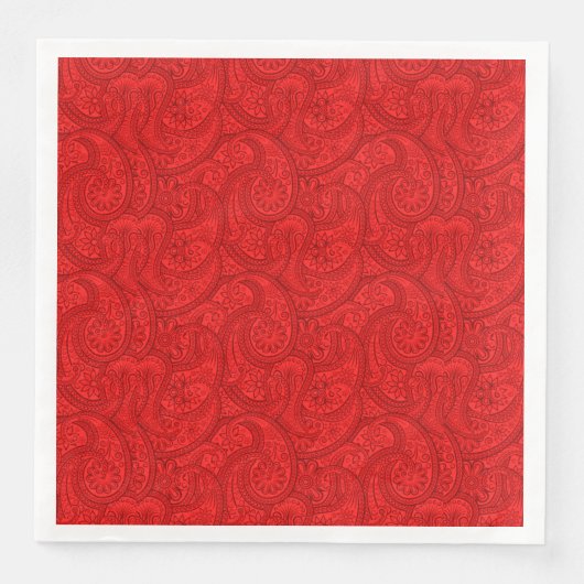 Red Paisley Servet (Voorkant)