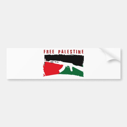 Red Palestina Bumpersticker (Voorkant)