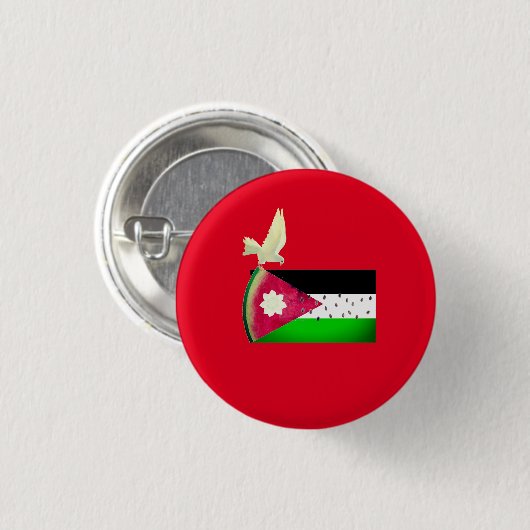 Red Palestine Ondersteuning Watermeloen Design Ronde Button 3,2 Cm (Voorkant /achterkant)
