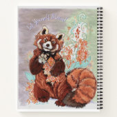 Red Panada Crystaline Vibes Art Pocket Moleskine N Notitieboek (Achterkant)